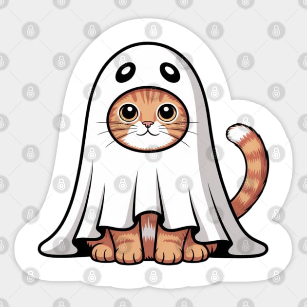 Halloween-Cat Sticker by Creatifly Graphic Tees